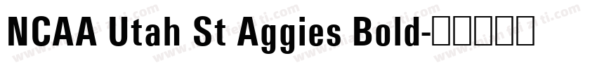 NCAA Utah St Aggies Bold字体转换